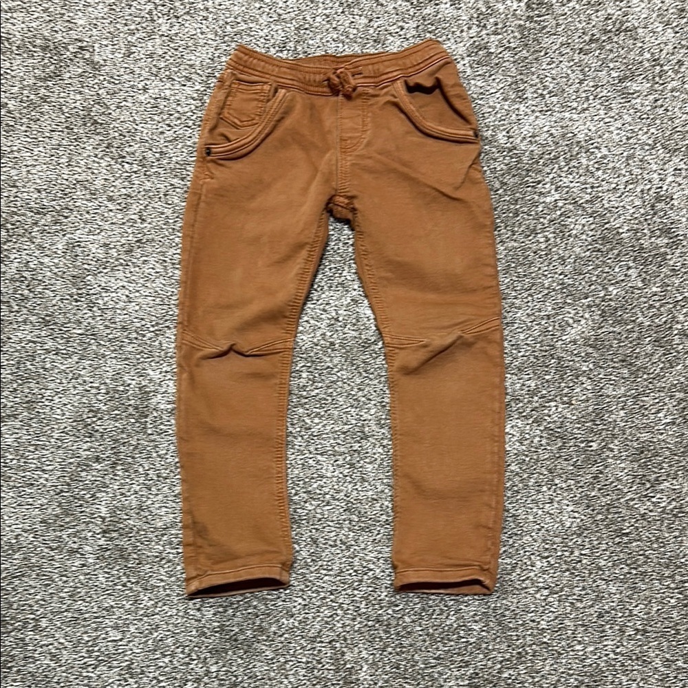 Cat & jack tan jogger chino khaki pants size 5 good for fall pictures - Picture 1 of 6